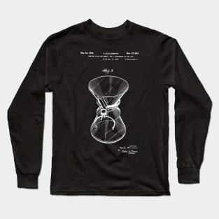 Coffee Chemex patent - chemex coffeemaker gifts Long Sleeve T-Shirt